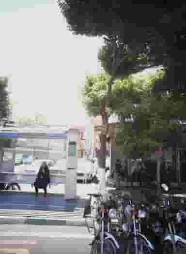 موتور سیکلت امین در آبشار