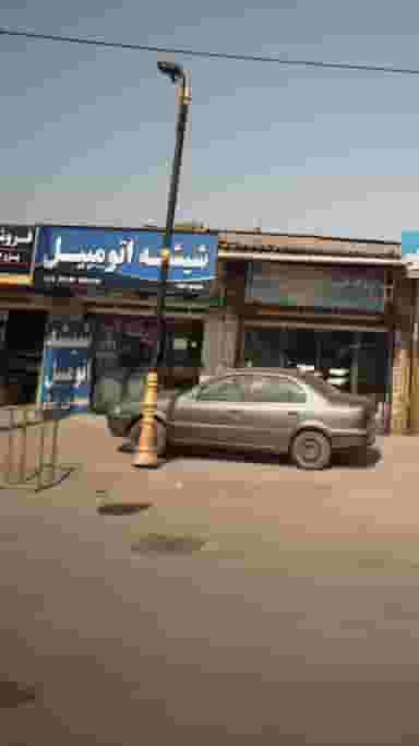 شیشه اتومبیل مهدی تبار در موزیرج شمالی بابل