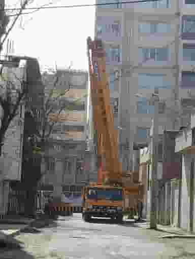 جرثقیل دانیال به بین در دیزل آباد کرمانشاه
