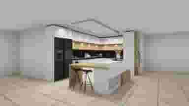 دکوراسیون نوین چوب در منوچهری همدان