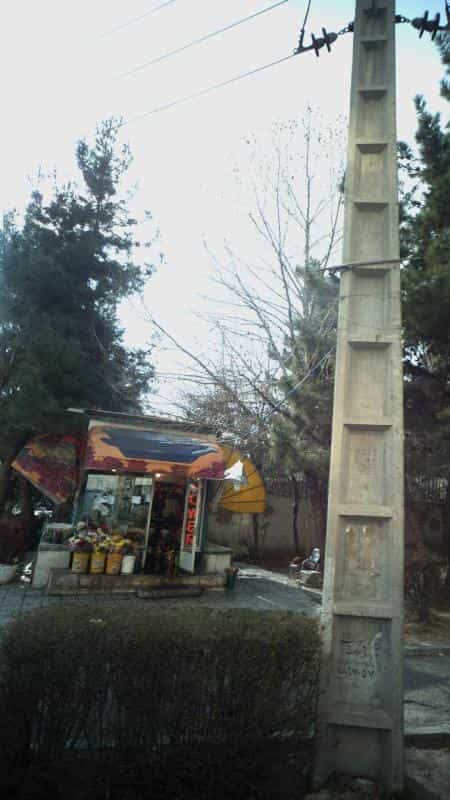 عکس دکه گل فروش در سعادت آباد