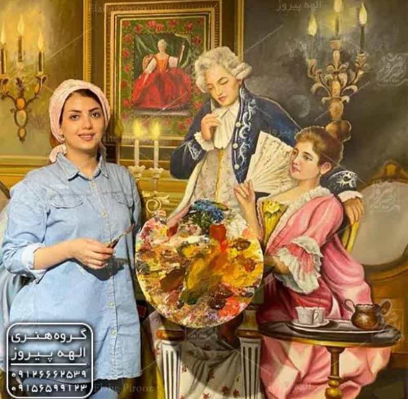 عکس پتینه و نقاشی الهه پیروز در داوودیه