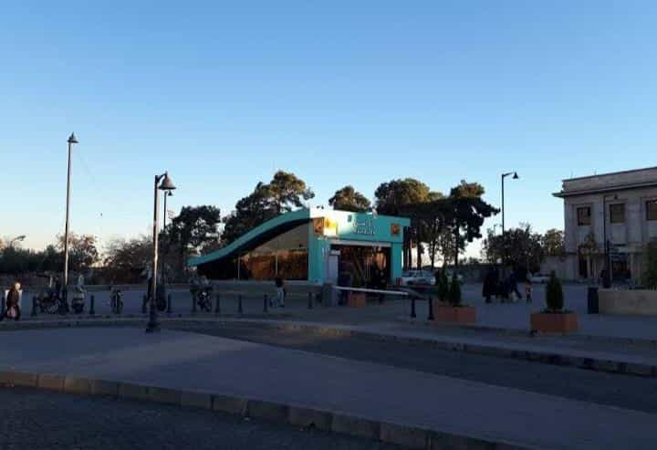 عکس ایستگاه مترو راه آهن در گمرک