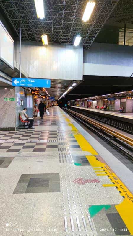 عکس ایستگاه مترو شهید بهشتی در نیلوفر