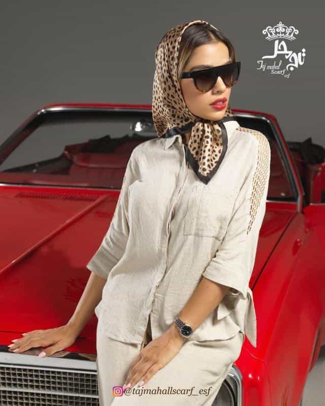 عکس شال و روسری تاج محل در محله سعادت آباد اصفهان 