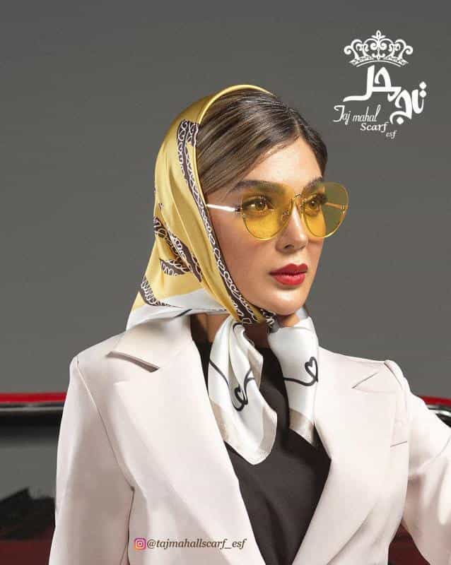 عکس شال و روسری تاج محل در محله سعادت آباد اصفهان 