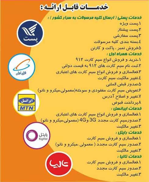 عکس دفتر پست و پیشخوان دولت باغ فیض تهران