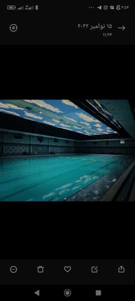 عکس استخر عفیف اباد در ستارخان شیراز