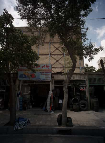 عکس چادر دوزی زنگنه در فاطمیه مشهد