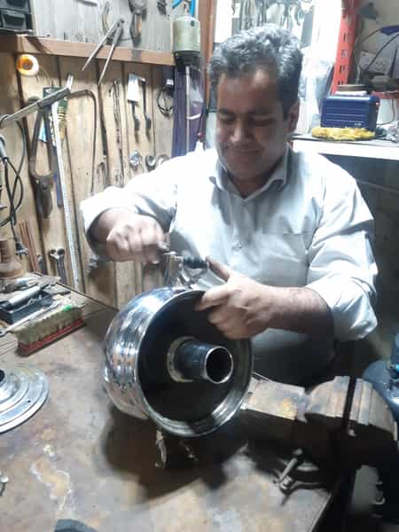 عکس جوشکاری قلیان وسماور عادلخانی در سیروس تهران