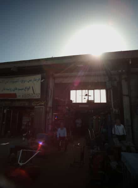 عکس ضایعات آهن در شهید کاظمی تهران