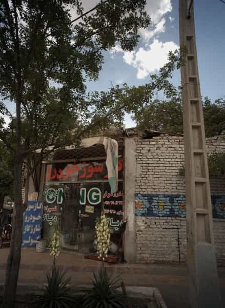 عکس گازسوز خودرو در شیرودی مشهد