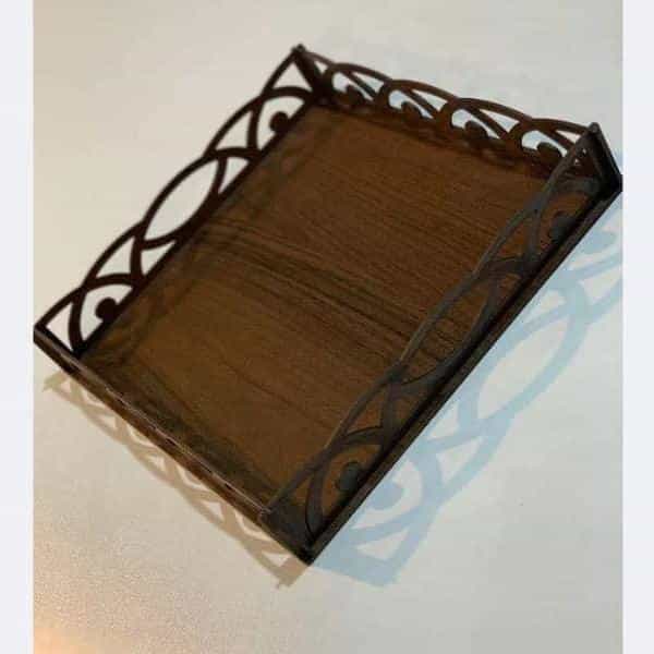 عکس تولیدی سینی چوبی شایان در لاله شیراز