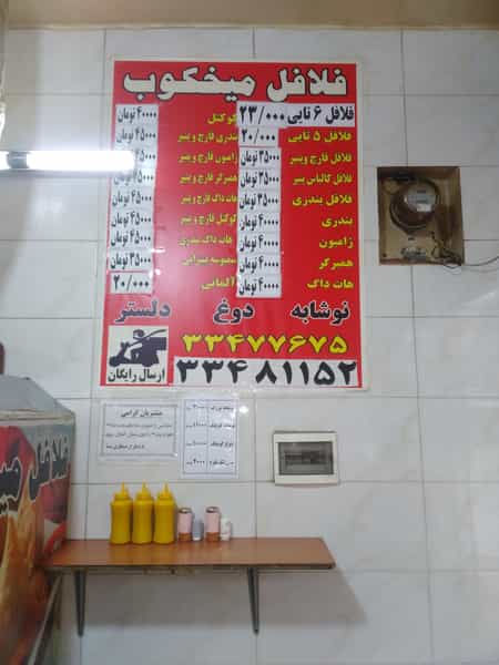 عکس فلافل بندری علی شیرزاد در مسعودیه تهران