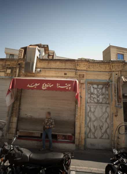 عکس پیتزا ساندویچ سعید در آبشار تهران