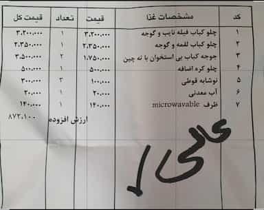 رستوران نایب وزرا در آرژانتین تهران