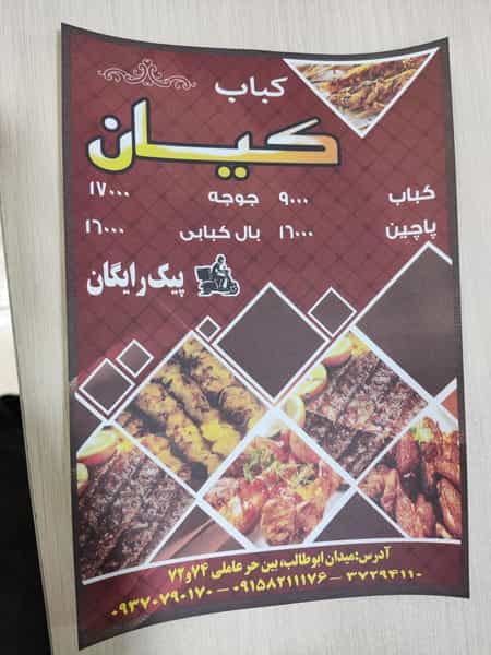 عکس کباب کیان در مجد مشهد