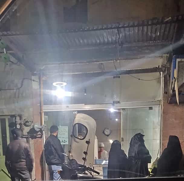 عکس نانوایی در گاز مشهد