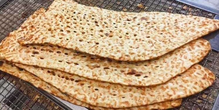 عکس نان سنگک در خلیل آباد تبریز