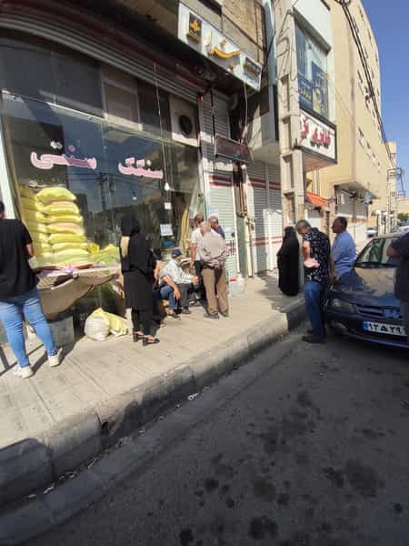 عکس نانوایی سنگک پزی کوچه باغ تبریز