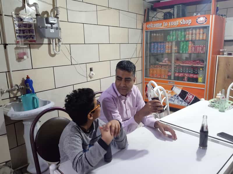 عکس ساندویچی کلانتری در کافی کرمان