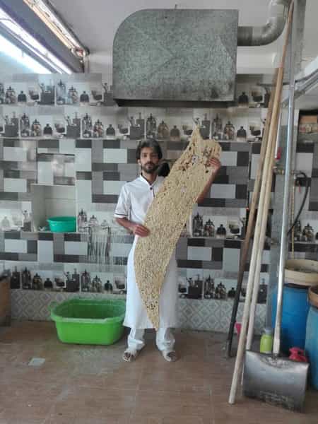 عکس سنگک پزی برشته در البرز ارومیه