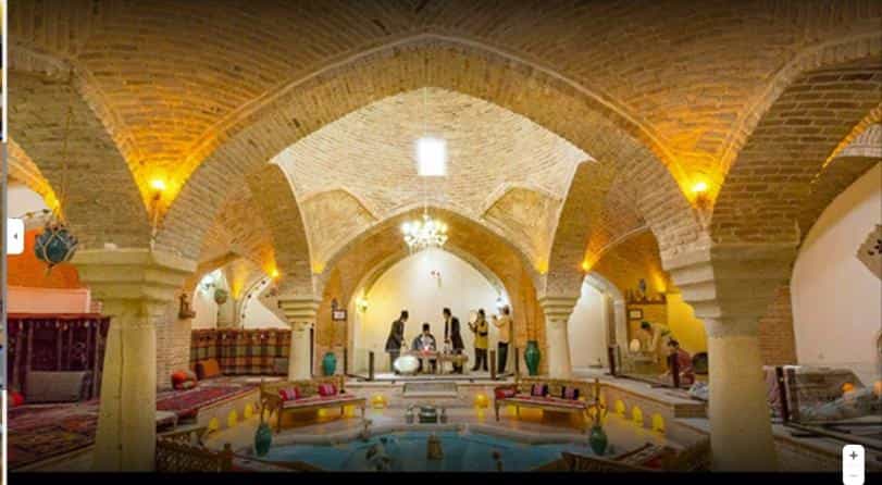 عکس سفره خانه سنتی حمام قلعه در بوعلی سینا همدان