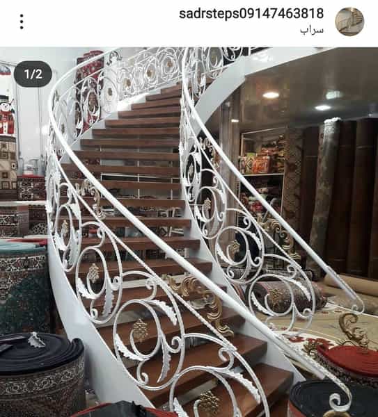 عکس پله گرد فلزی وچوبی صدرا در عباس آباد اردبیل