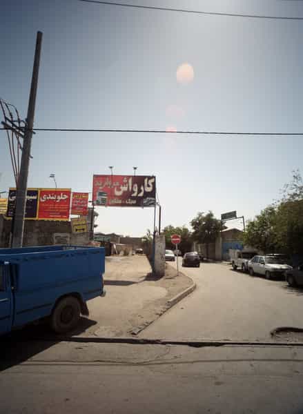 عکس جلوبندی ماشین در ایثارگران مشهد