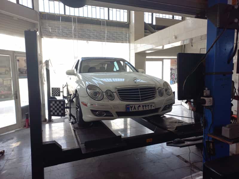 عکس تعمیرگاه جلوبندی،میزان فرمان لیزری،تعمیرگاه اتوکمک کرج