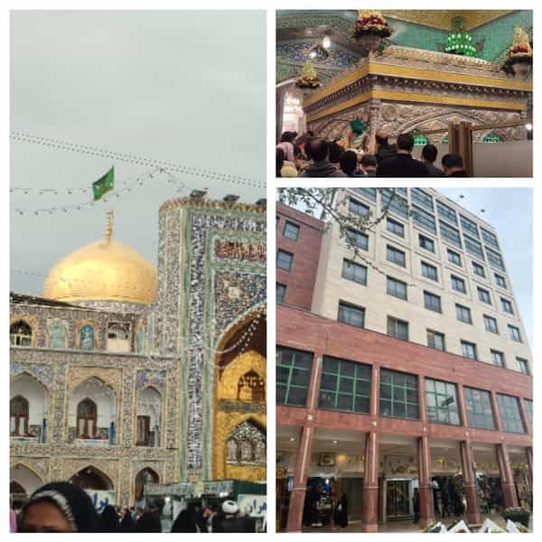 عکس هتل سرزمین آفتاب مشهد در پایین خیابان مشهد