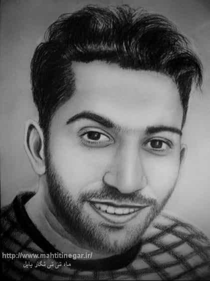 عکس نقاشی ماه تیتی نگار در مراد بیگ بابل