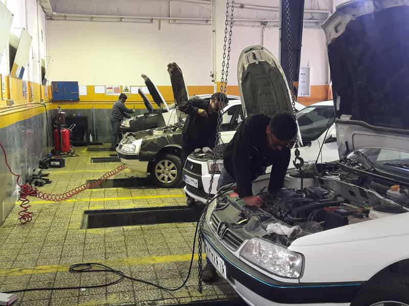 عکس مکانیکی استاد محمدمرادی در شاه ابراهیم قم