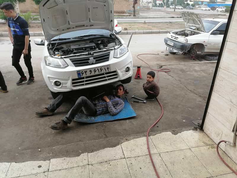 عکس مکانیکی باجی در بهارستان اهواز