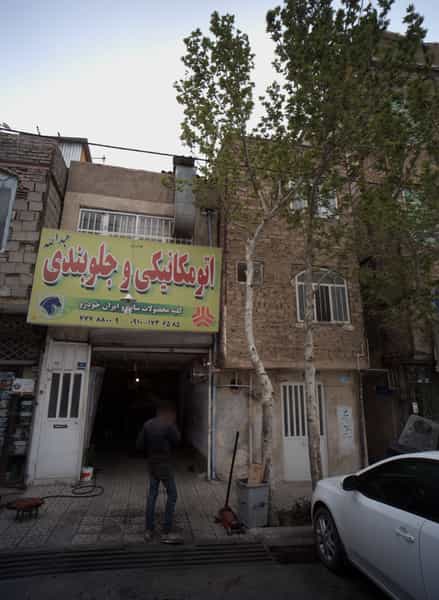 عکس اتومکانیکی و جلوبندی عبدالله در گلشن 