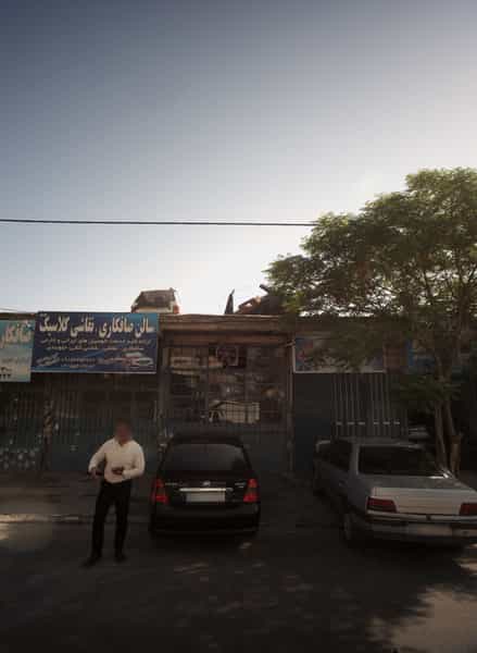 عکس سالن صافکاری نقاشی کلاسیک کوی المهدی مشهد
