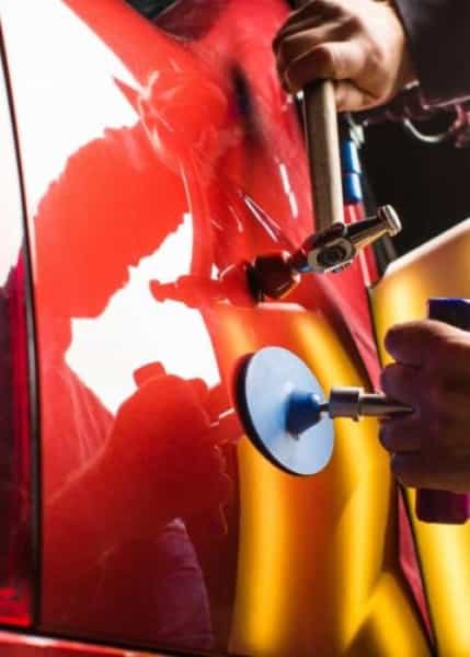 عکس صافکاری بدون ریزش رنگ PDR ناسیونال در استادان تبریز