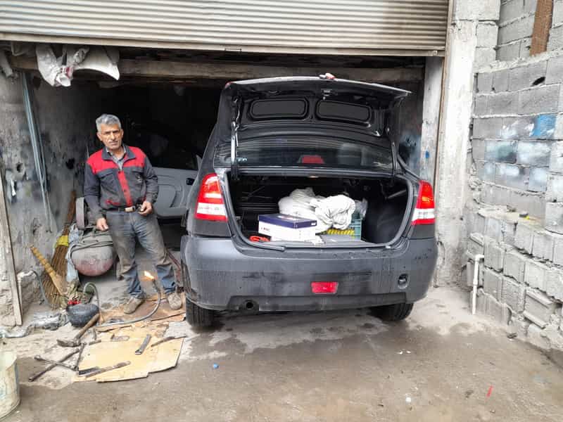 عکس صافکاری و نقاشی دوستان در کته پشت آمل