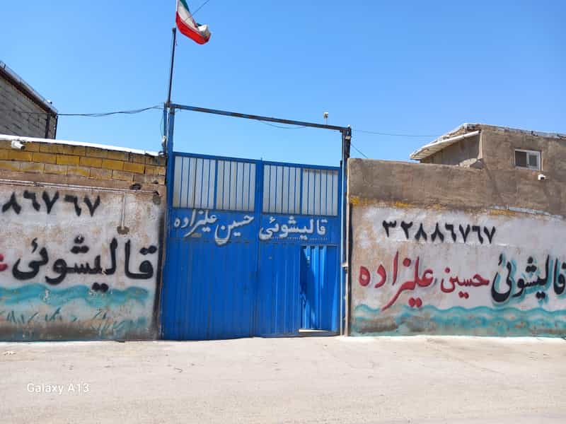 عکس قالیشویی و مبل شویی حسین علیزاده در فرودگاه تبریز