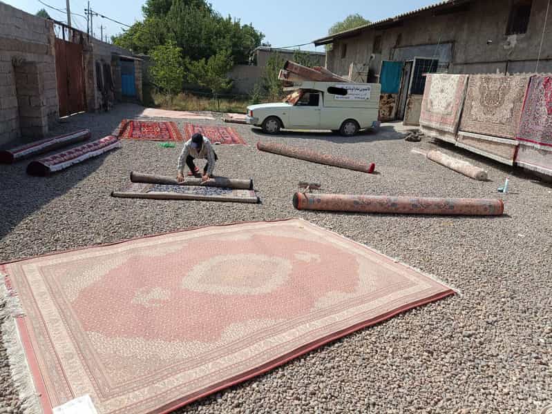 عکس قالیشویی اردبیل در آزادگان اردبیل