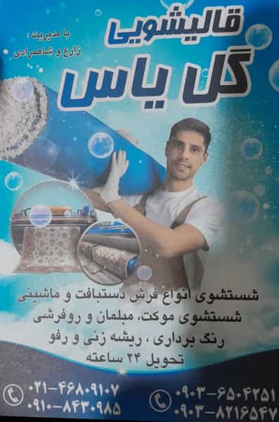 عکس کارخانه قالیشویی گل یاس در کلهر قدس