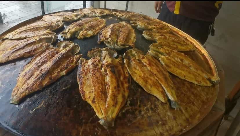 عکس چلو ماهی کباب عموسید در دشتستان فیروزکوه