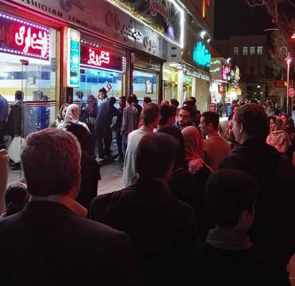 عکس بستنی شکرریز در بازار شیراز