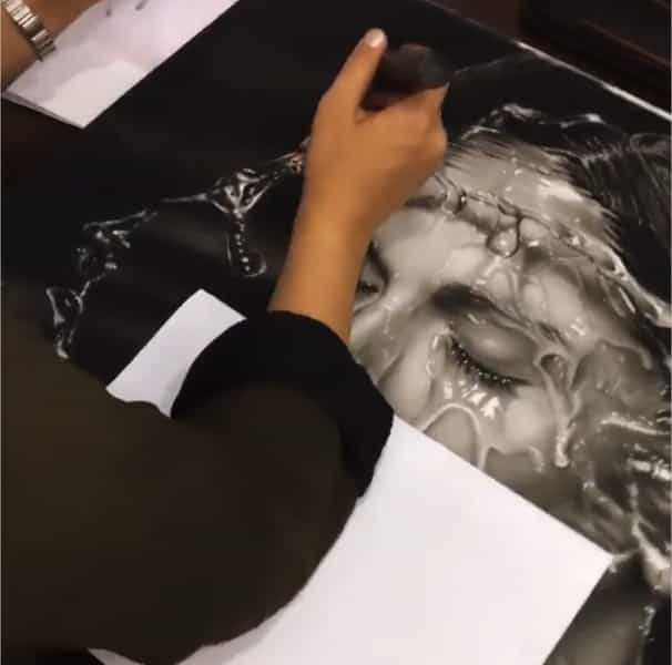 عکس گالری نقاشی سیاه قلم تونالیته در تهرانسر مرکزی تهران