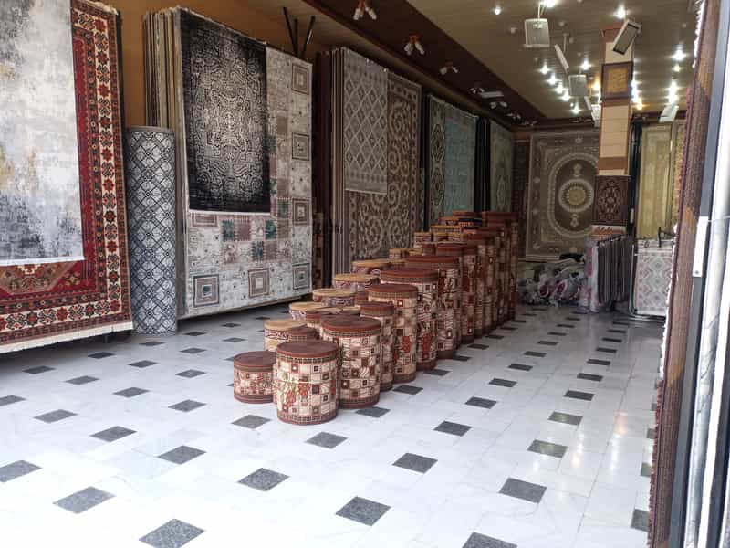 عکس نمایشگاه فرش و پالاز موکت احسان احمدی در میرزا خانی نجف آباد