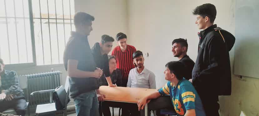 عکس مدرسه پسرانه راهنمایی شرفخانلو در ربط خوی