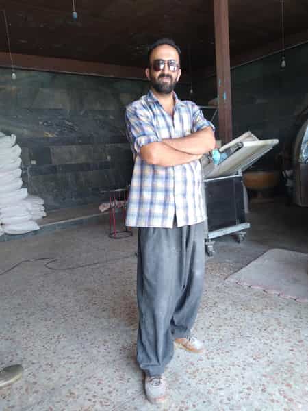 عکس نانوایی هوشنگ چوپانی در شهر بوکان