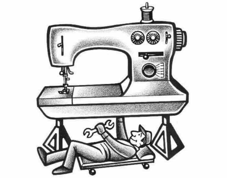 عکس تعمیرات چرخ خیاطی قاسمی در مرزدارانی ورامین