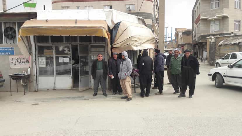 عکس نانوایی حسین فرجی در شهر بانه