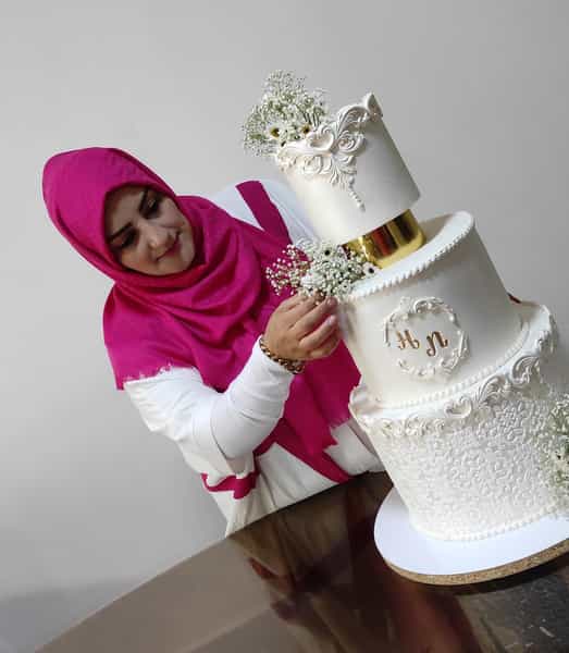 عکس کیک غیبی مرند در مسجد قیام مرند